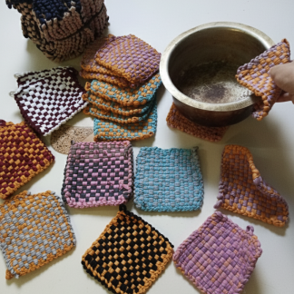 Cempal Anyam / Alas Panci Panas Tradisional – Tahan Panas & Natural